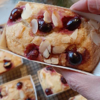 Delicious cherry bakewell type loaves. Great for sharing (if you can bring yourself to do that!)